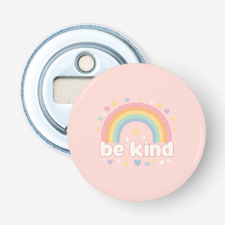 Be Kind – Rainbow Pastel Positivity Bottle Opener