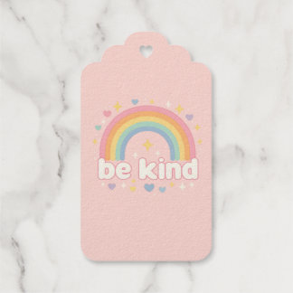 Be Kind – Rainbow Pastel Positivity Gift Tags
