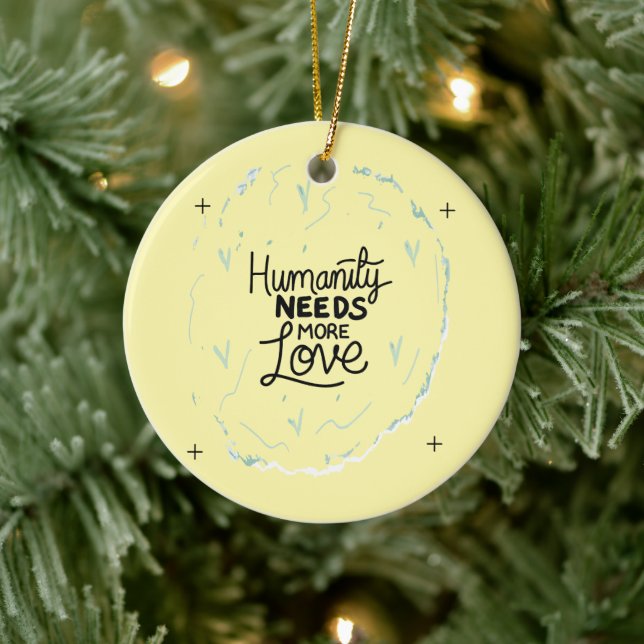 Be Kind Reminder Design  Ceramic Tree Decoration (Tree)