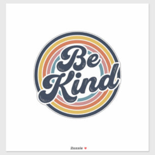 Be Kind Retro Rainbow Vintage Shirt Design_1