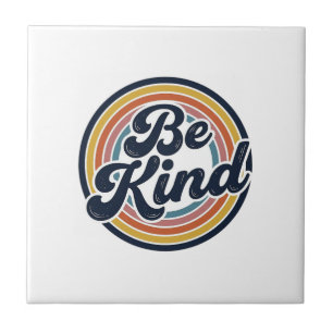 Be Kind Retro Rainbow Vintage Shirt Design_1 Tile