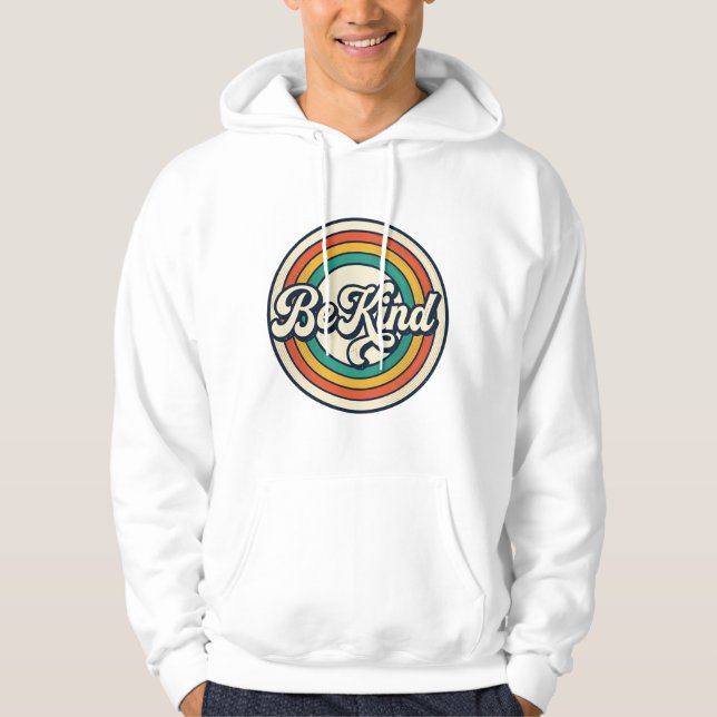 Be Kind Retro Rainbow Vintage Shirt Design_2 (Front)