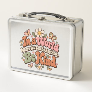 Be Kind Retro Vintage Metal Lunchbox