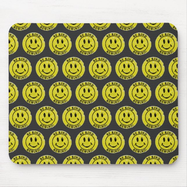 Be Kind Rewind Retro Video Rental Sticker Mouse Pad (Front)