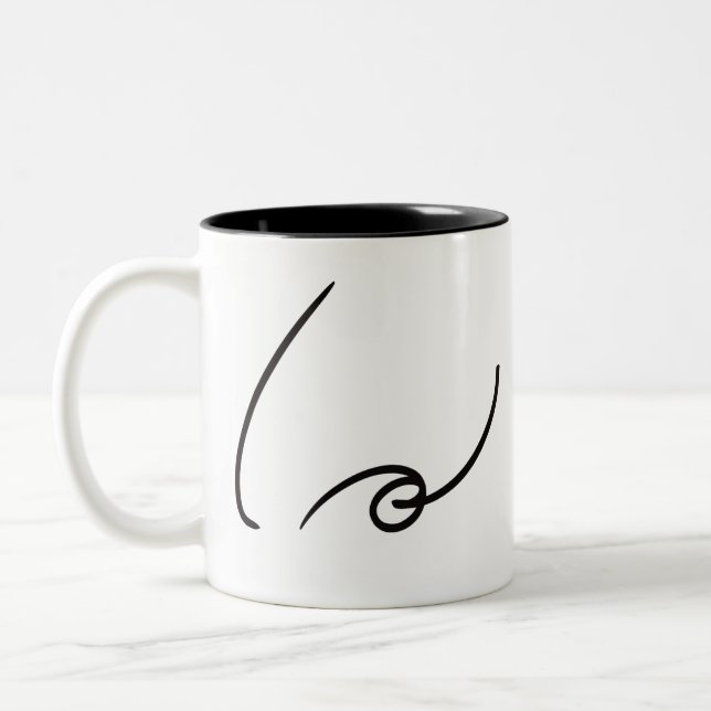 Be Kind Shorthand Two-Tone Coffee Mug (Left)