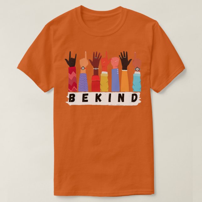 Be kind sign language 25 T-Shirt (Design Front)