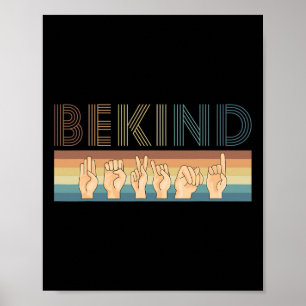 Be Kind Sign Language Deaf 1