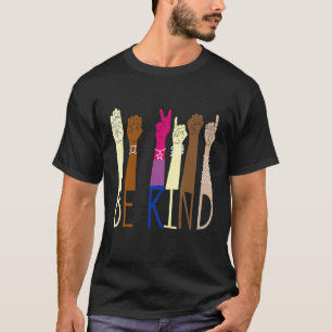 Be Kind Sign Language Hand Talking LGBT Bisexual P T-Shirt