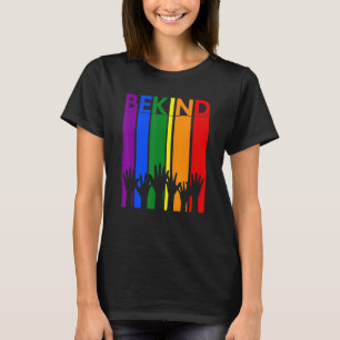 Be Kind Sign Language Hand Talking Lgbtq+ Gay Les T-Shirt