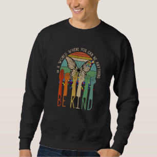 Be Kind Sign Language Hand Talking Teachers Autism Sweatshirt