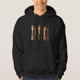 Be Kind Sign Language Hand Talking Teachers Interp Hoodie