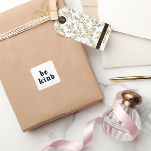 Be Kind – Simple Positive Message Square Sticker