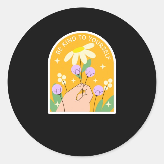 Be Kind Sticker4  Classic Round Sticker (Front)