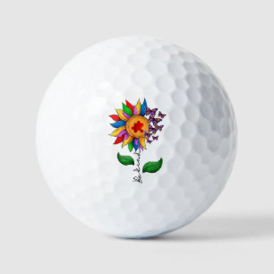 Be Kind Sunflower- Autism Awareness Golf Balls