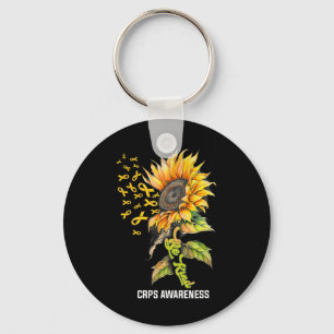 Be Kind Sunflower Crps Awareness Key Ring