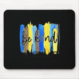 Be Kind Three Arrows Brush Stroke Down Syndrome Aw Mouse Pad