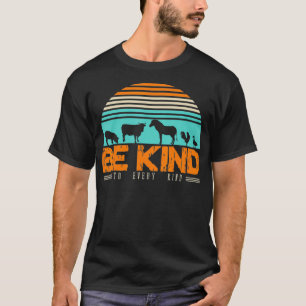 Be Kind To Every Kind Love Animals Eating Plants T-Shirt