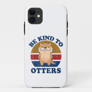 Be Kind To Otters Men Women Kids Toddler Boys Girl Case-Mate iPhone Case