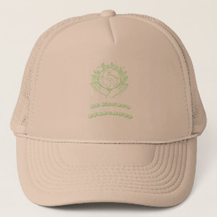 Be Kind to Our Planet: Caring Hands Earth Tee Trucker Hat