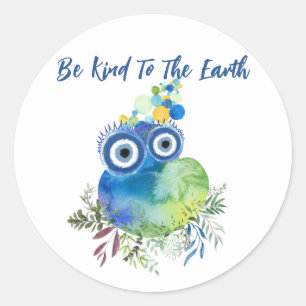Be Kind To The Earth Classic Round Sticker