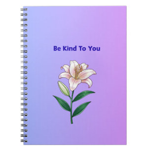 Be Kind To You Lily Self-Care Phone Case Notebook