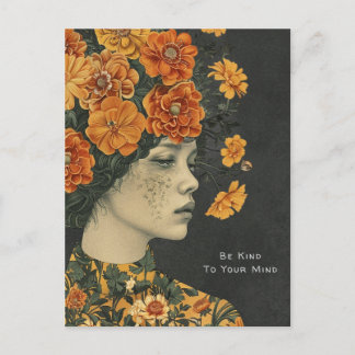 Be Kind to Your Mind Artistic Postcard
