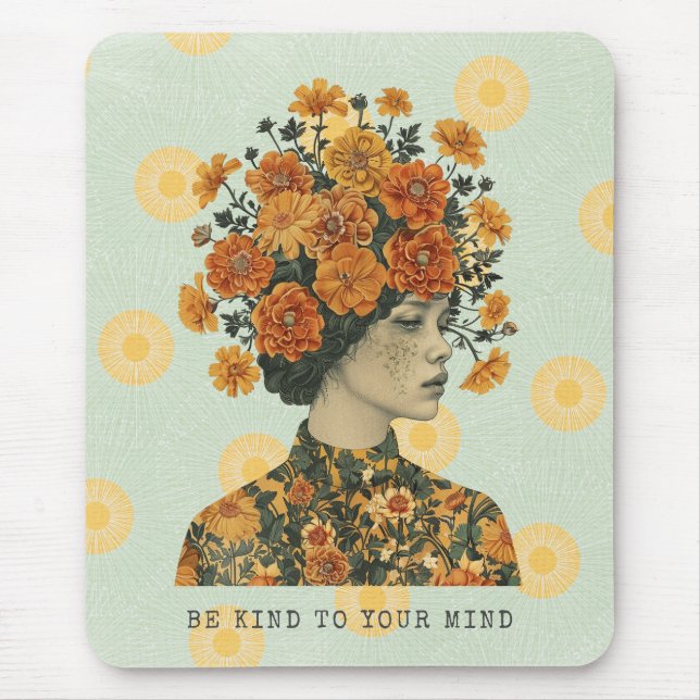 Be Kind To Your Mind Mouse Pad (Front)