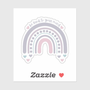 Be Kind to Your mind   Rainbow French Grey