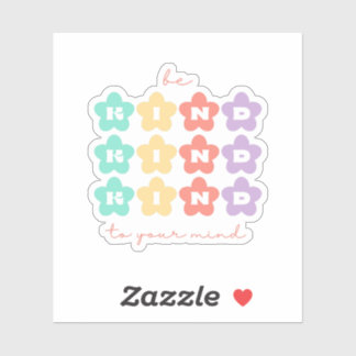 Be Kind to Your mind | Retro Flowers Peach Candy