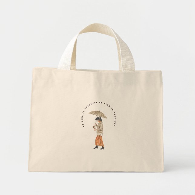 Be Kind To Yourself Mini Tote Bag (Front)
