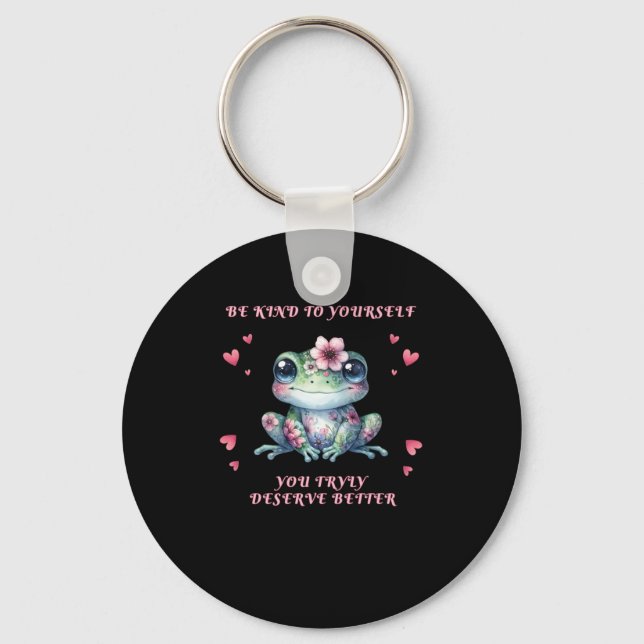 Be Kind To Yourself Sticker  Key Ring (Front)