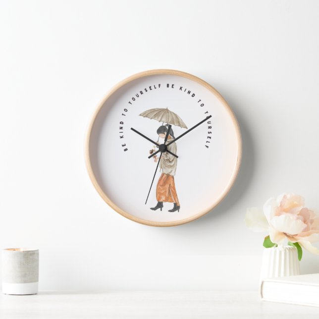 Be Kind To Yourself Wall Clock (Home)
