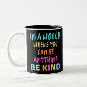 BE KIND Two-Tone COFFEE MUG