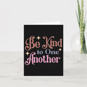 Be Kind - Uplifting Typography Message Sticker  Card