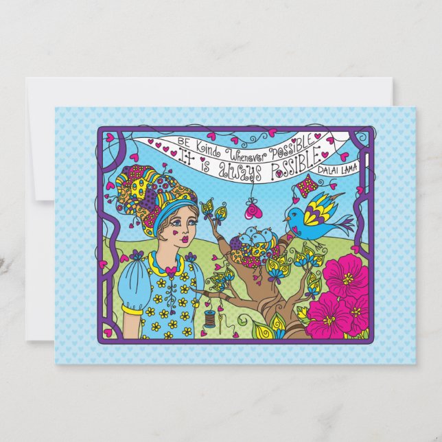 Be Kind Whenever Possible_Flat Card 7" x 5" (Front)