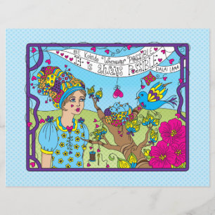 Be Kind Whenever Possible_Flat Paper Sheet 11x8.5"