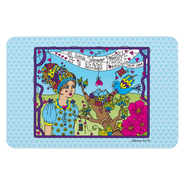 Be Kind Whenever Possible_Flexible Magnet 6" x 4" (Horizontal)
