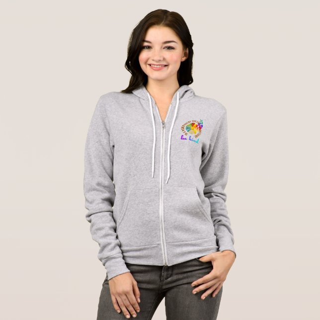 Be Kind | Women Full-zip Hoodie (Front Full)