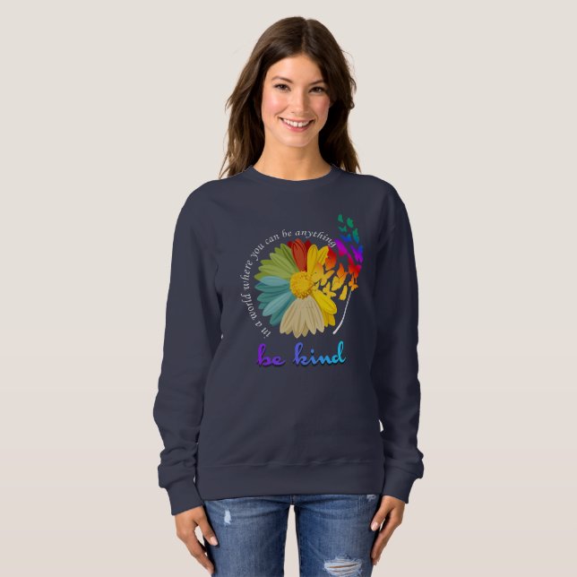 Be Kind | Women Sweatshirt (Front Full)