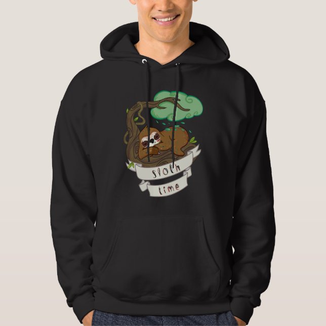 Be Lazy Be Sloth Hoodie (Front)