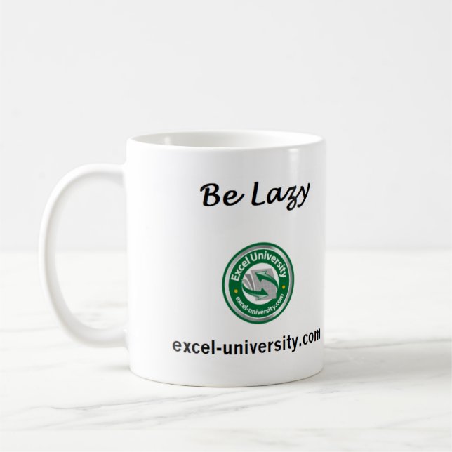 Be Lazy Mug (Left)