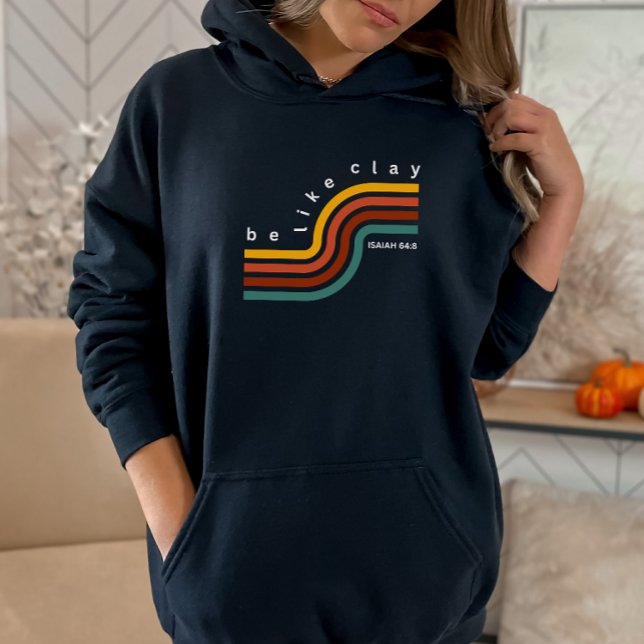 Be Like Clay Retro Bible Verse Christian Women's H Hoodie (Creator Uploaded)