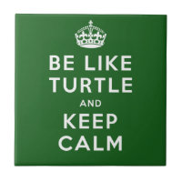 Be like TURTLE and KEEP CALM green quote