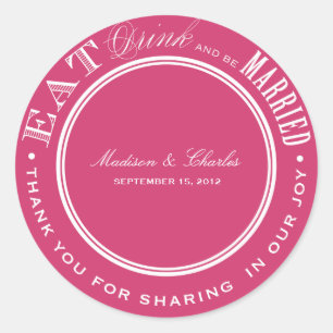 & BE MARRIED   FAVOR STICKERS