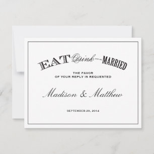 Be Married RSVP Postcard