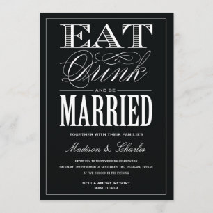& BE MARRIED   WEDDING INVITATION