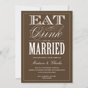 & BE MARRIED   WEDDING INVITATION
