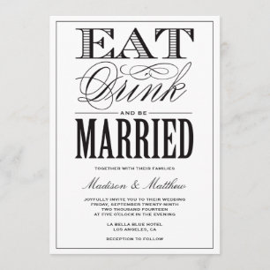 Be Married Wedding Invitation