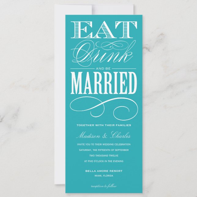 & BE MARRIED | WEDDING INVITATION STYLE 2 (Front)