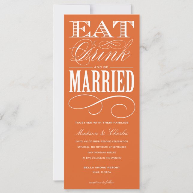 & BE MARRIED | WEDDING INVITATION STYLE 2 (Front)